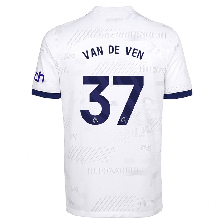 Niño Camiseta Micky Van De Ven #37 Blanco 1ª Equipación 2023/24 La Camisa Perú