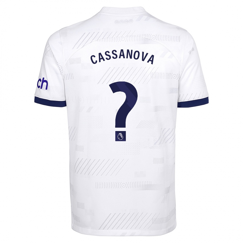 Niño Camiseta Dante Cassanova #0 Blanco 1ª Equipación 2023/24 La Camisa Perú