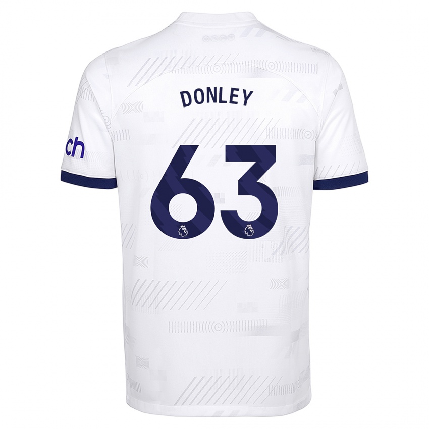 Niño Camiseta Jamie Donley #63 Blanco 1ª Equipación 2023/24 La Camisa Perú