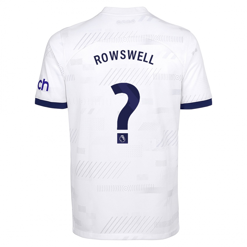 Niño Camiseta James Rowswell #0 Blanco 1ª Equipación 2023/24 La Camisa Perú