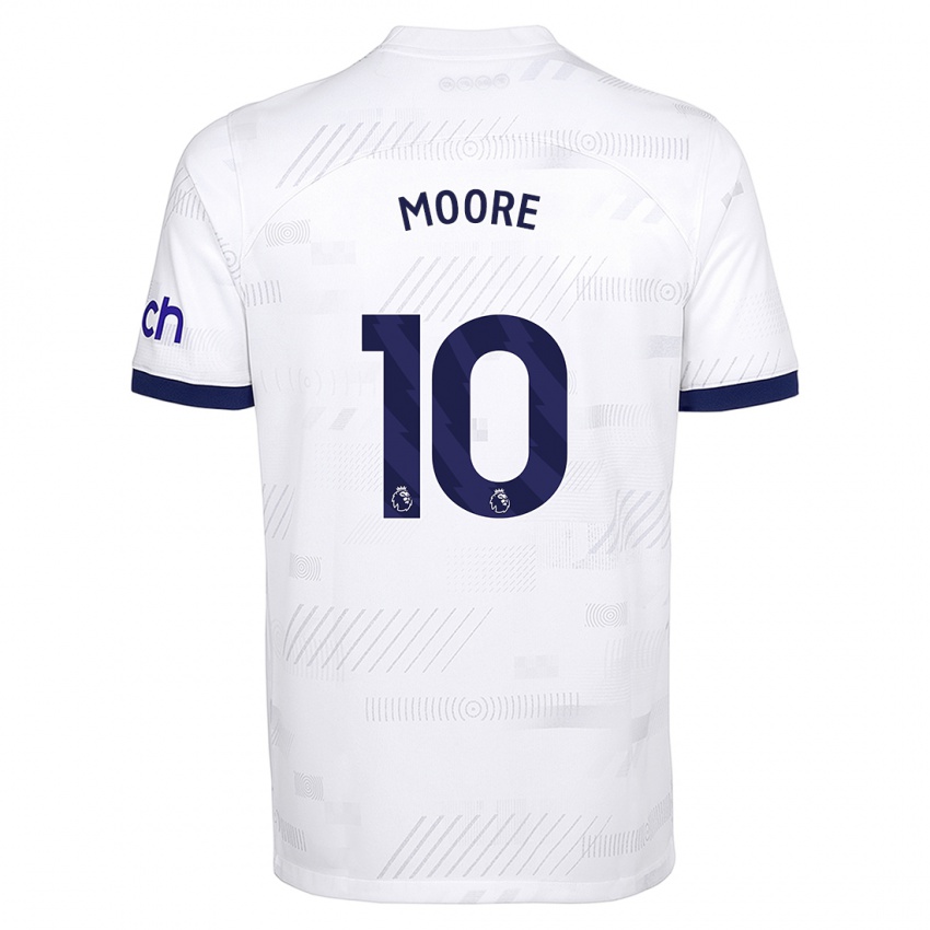 Niño Camiseta Mikey Moore #10 Blanco 1ª Equipación 2023/24 La Camisa Perú