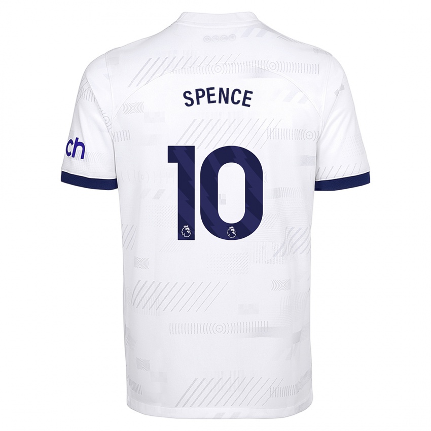 Niño Camiseta Drew Spence #10 Blanco 1ª Equipación 2023/24 La Camisa Perú