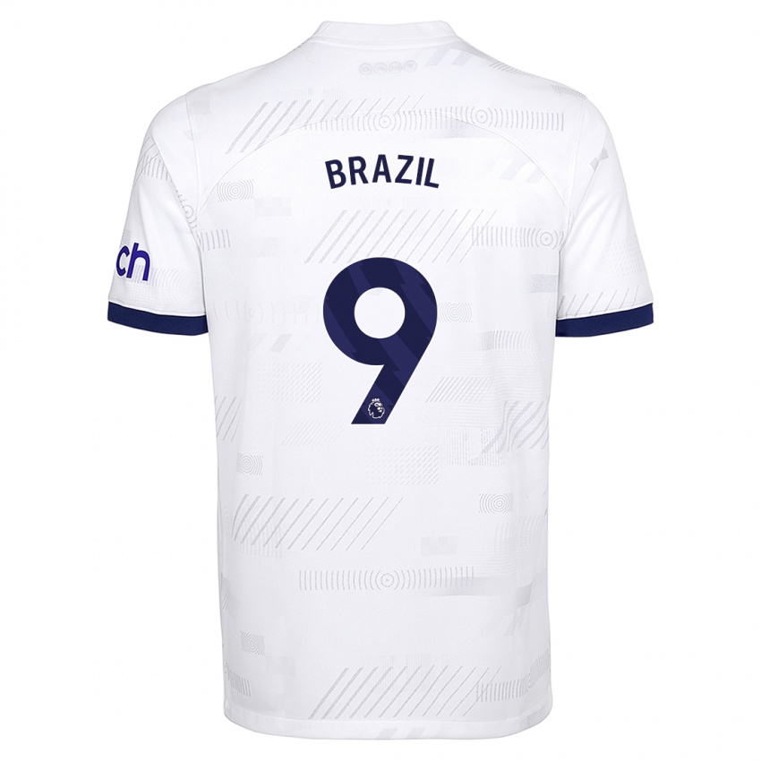 Niño Camiseta Ellie Brazil #9 Blanco 1ª Equipación 2023/24 La Camisa Perú