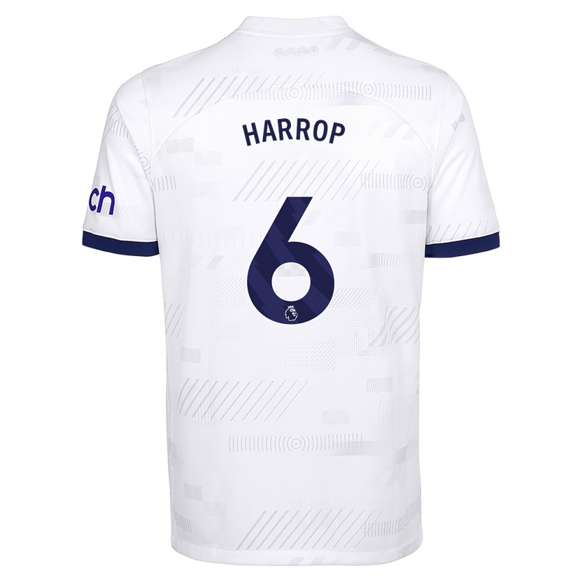 Niño Camiseta Kerys Harrop #6 Blanco 1ª Equipación 2023/24 La Camisa Perú