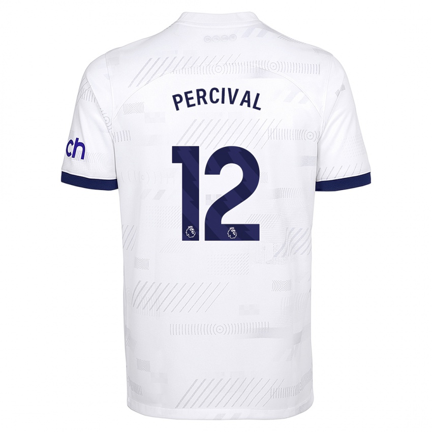 Niño Camiseta Ria Percival #12 Blanco 1ª Equipación 2023/24 La Camisa Perú