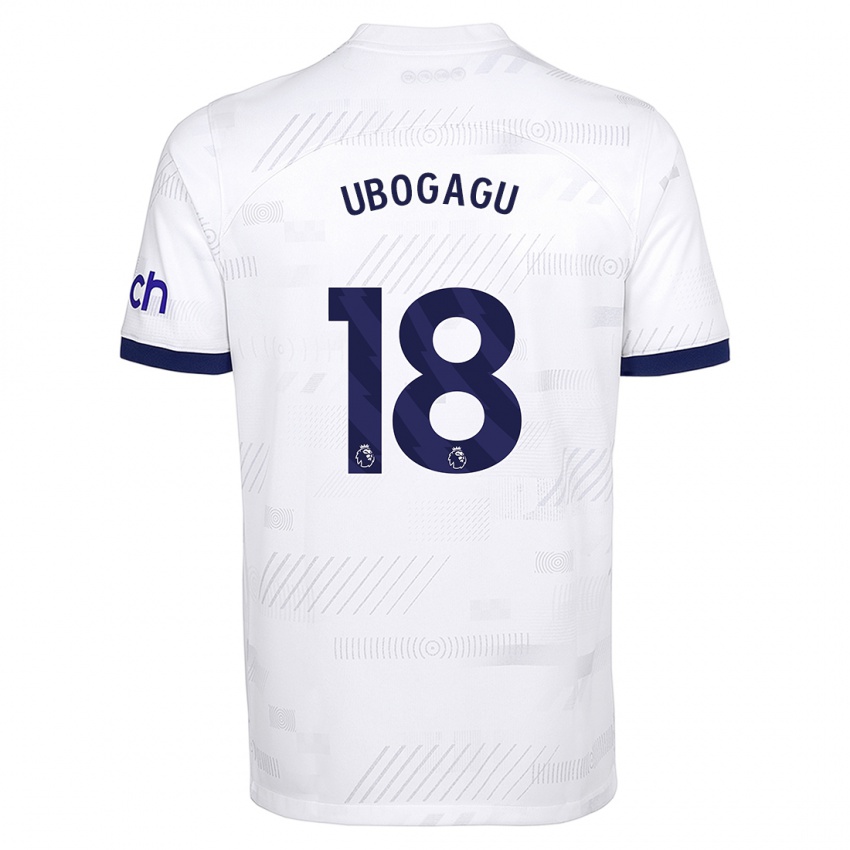 Niño Camiseta Chioma Ubogagu #18 Blanco 1ª Equipación 2023/24 La Camisa Perú