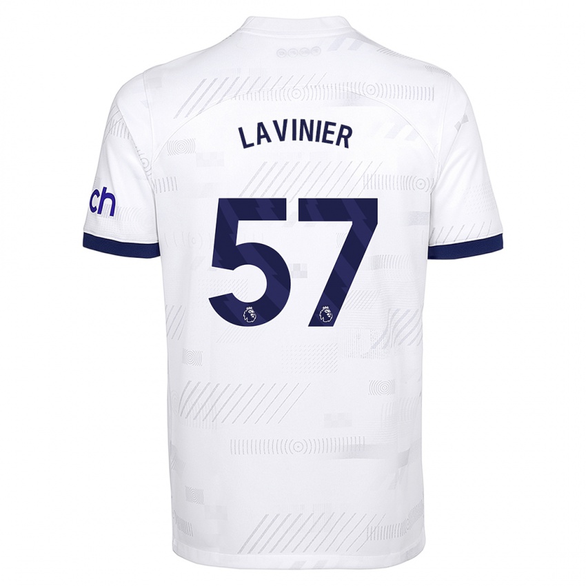 Niño Camiseta Marcel Lavinier #57 Blanco 1ª Equipación 2023/24 La Camisa Perú