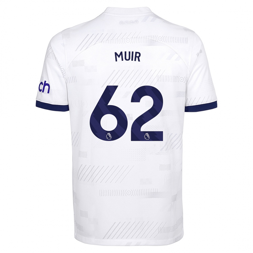 Niño Camiseta Marqes Muir #62 Blanco 1ª Equipación 2023/24 La Camisa Perú