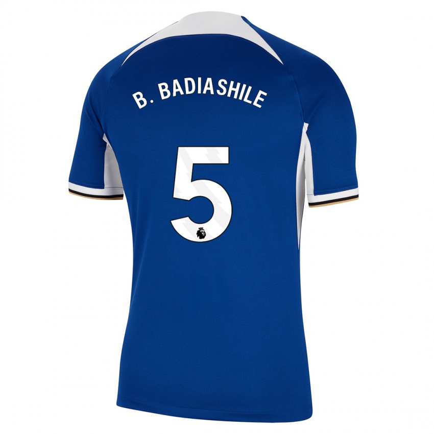 Niño Camiseta Benoît Badiashile #5 Azul 1ª Equipación 2023/24 La Camisa Perú