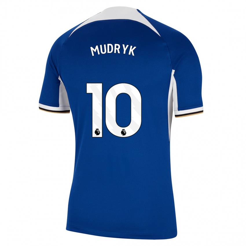 Niño Camiseta Mykhaylo Mudryk #10 Azul 1ª Equipación 2023/24 La Camisa Perú