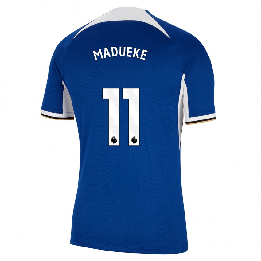 Niño Camiseta Noni Madueke #11 Azul 1ª Equipación 2023/24 La Camisa Perú