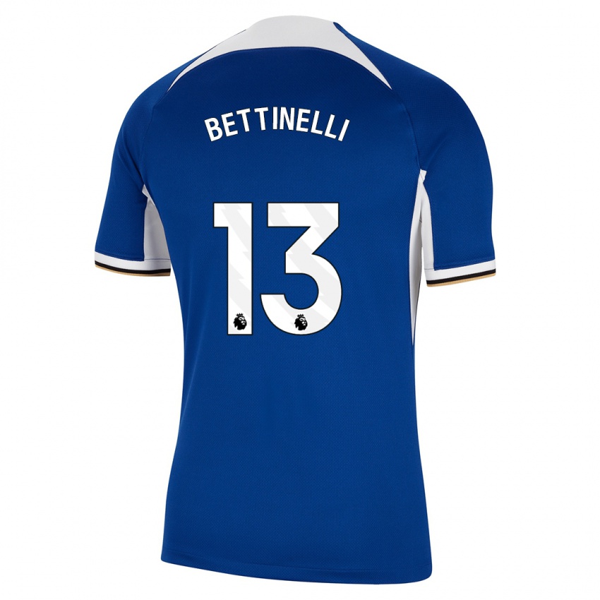 Niño Camiseta Marcus Bettinelli #13 Azul 1ª Equipación 2023/24 La Camisa Perú