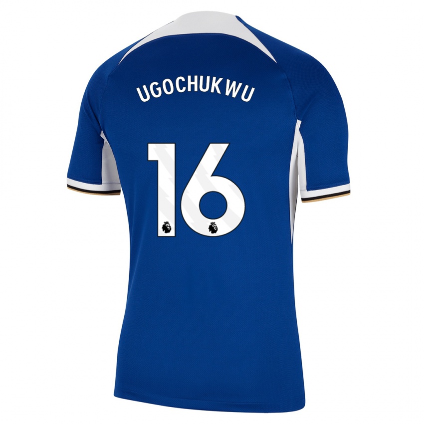 Niño Camiseta Lesley Ugochukwu #16 Azul 1ª Equipación 2023/24 La Camisa Perú