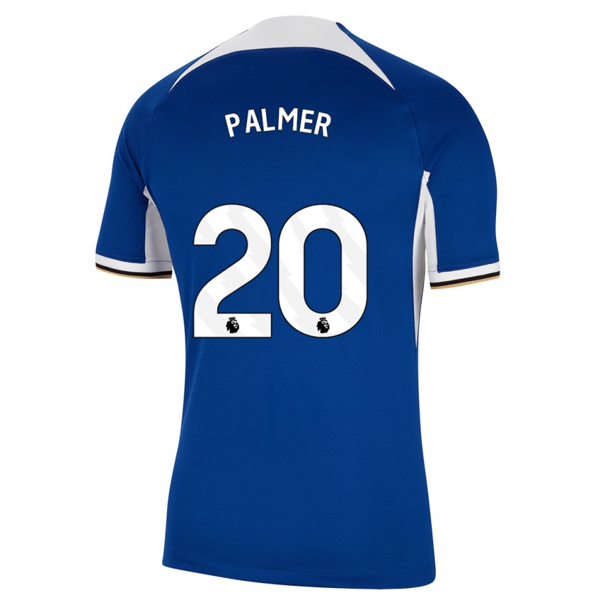 Niño Camiseta Cole Palmer #20 Azul 1ª Equipación 2023/24 La Camisa Perú