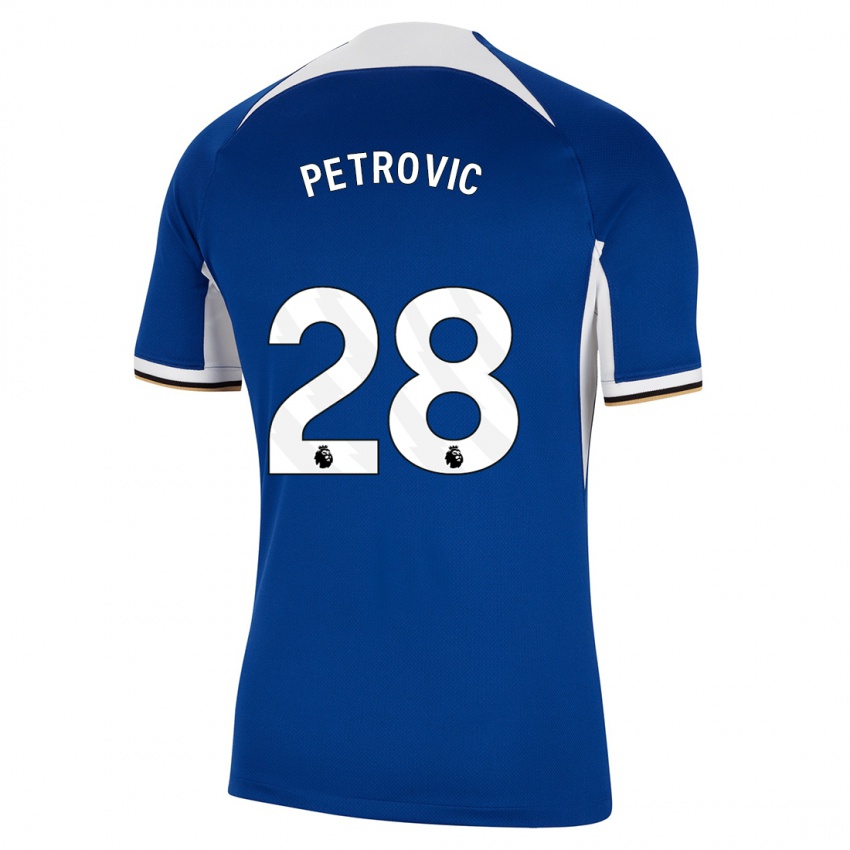 Niño Camiseta Djordje Petrovic #28 Azul 1ª Equipación 2023/24 La Camisa Perú