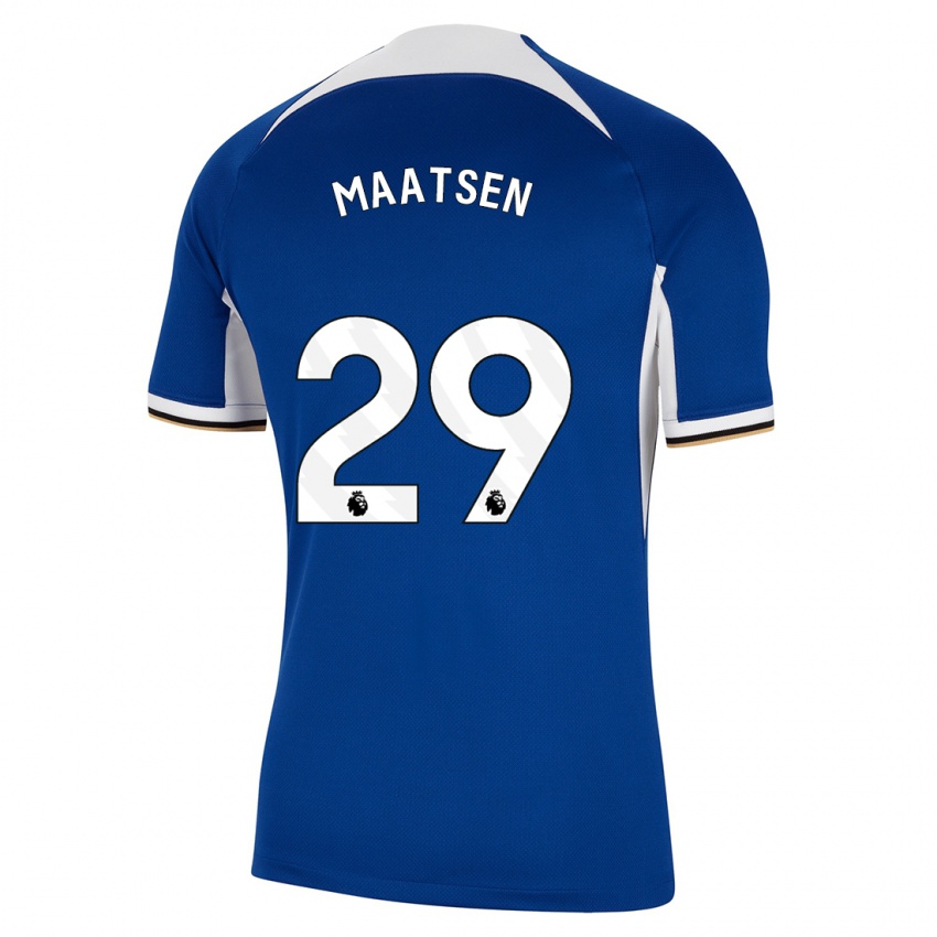 Niño Camiseta Ian Maatsen #29 Azul 1ª Equipación 2023/24 La Camisa Perú