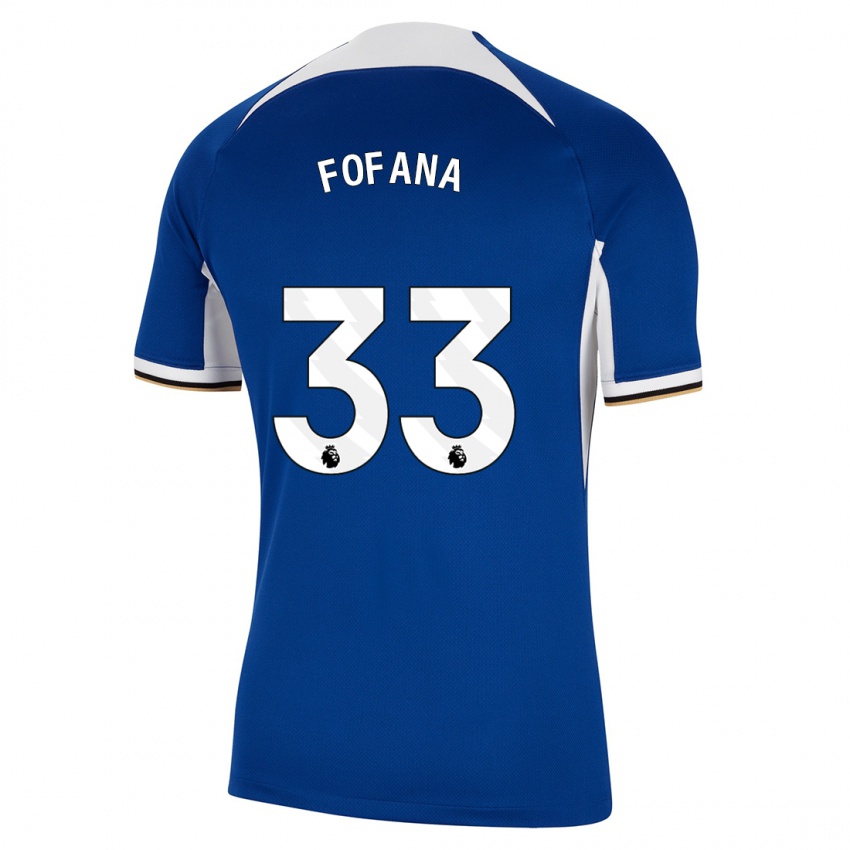 Niño Camiseta Wesley Fofana #33 Azul 1ª Equipación 2023/24 La Camisa Perú