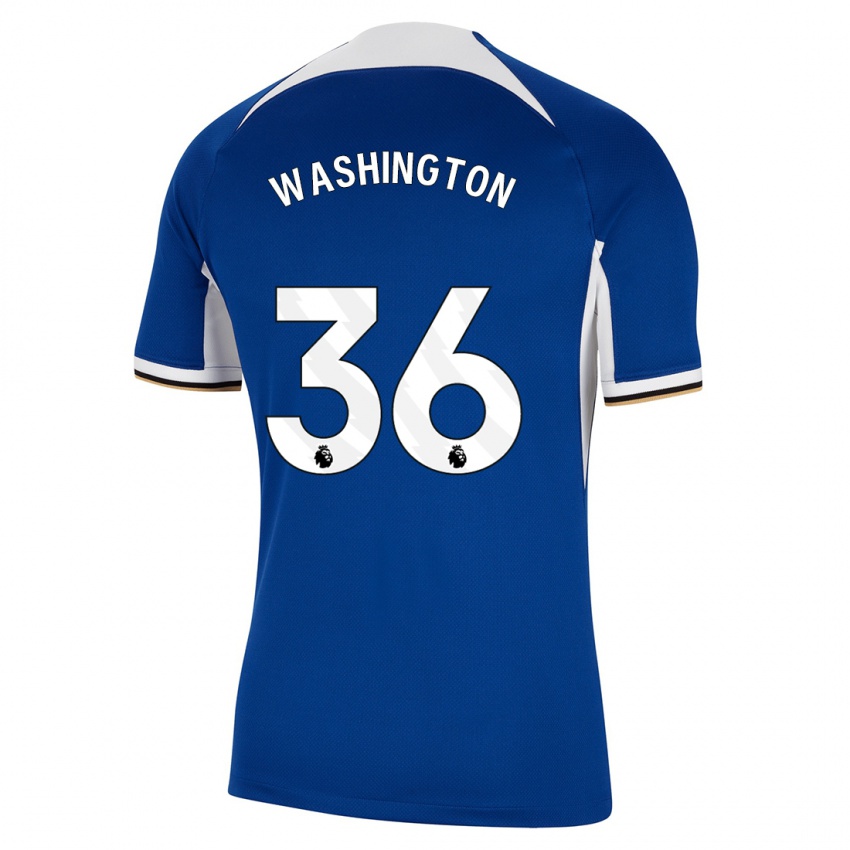 Niño Camiseta Deivid Washington #36 Azul 1ª Equipación 2023/24 La Camisa Perú