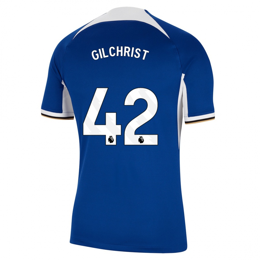 Niño Camiseta Alfie Gilchrist #42 Azul 1ª Equipación 2023/24 La Camisa Perú