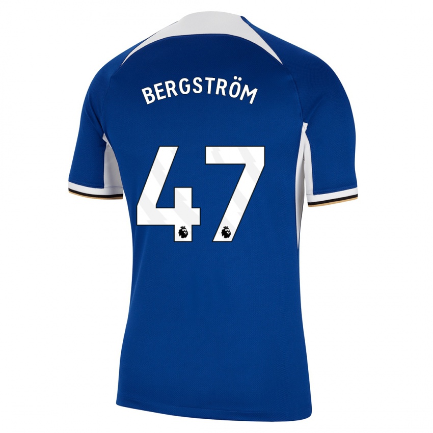 Niño Camiseta Lucas Bergström #47 Azul 1ª Equipación 2023/24 La Camisa Perú