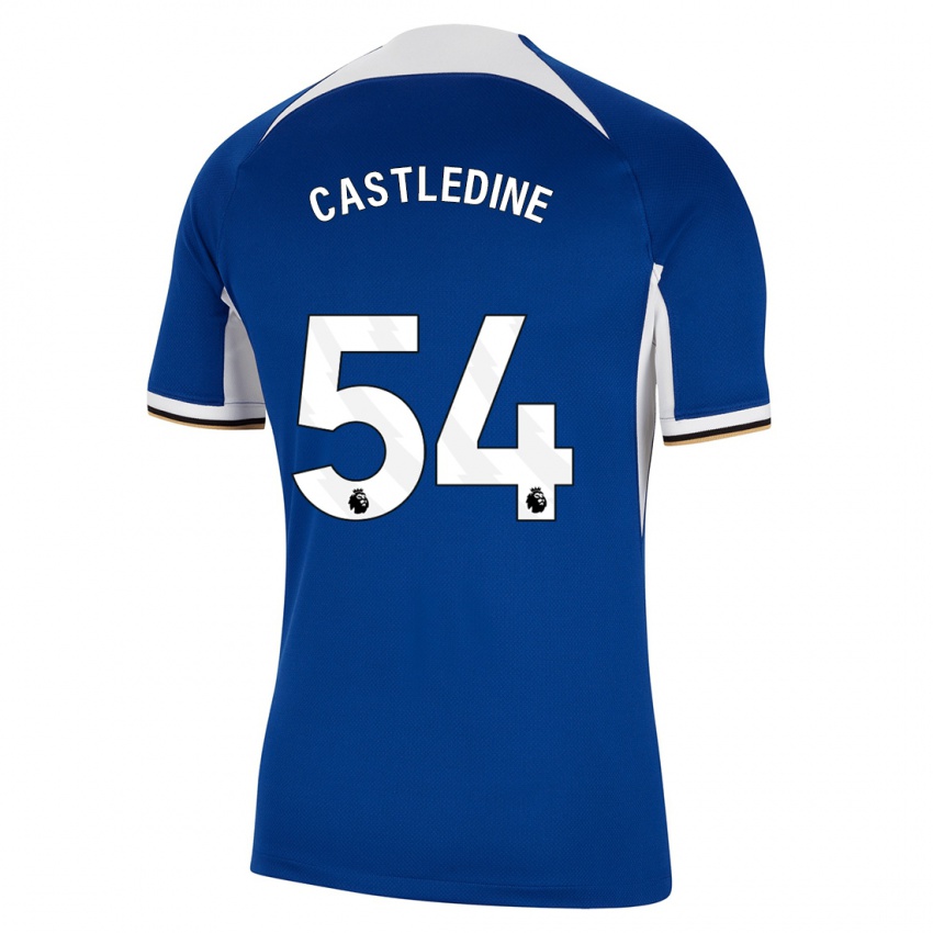 Niño Camiseta Leo Castledine #54 Azul 1ª Equipación 2023/24 La Camisa Perú