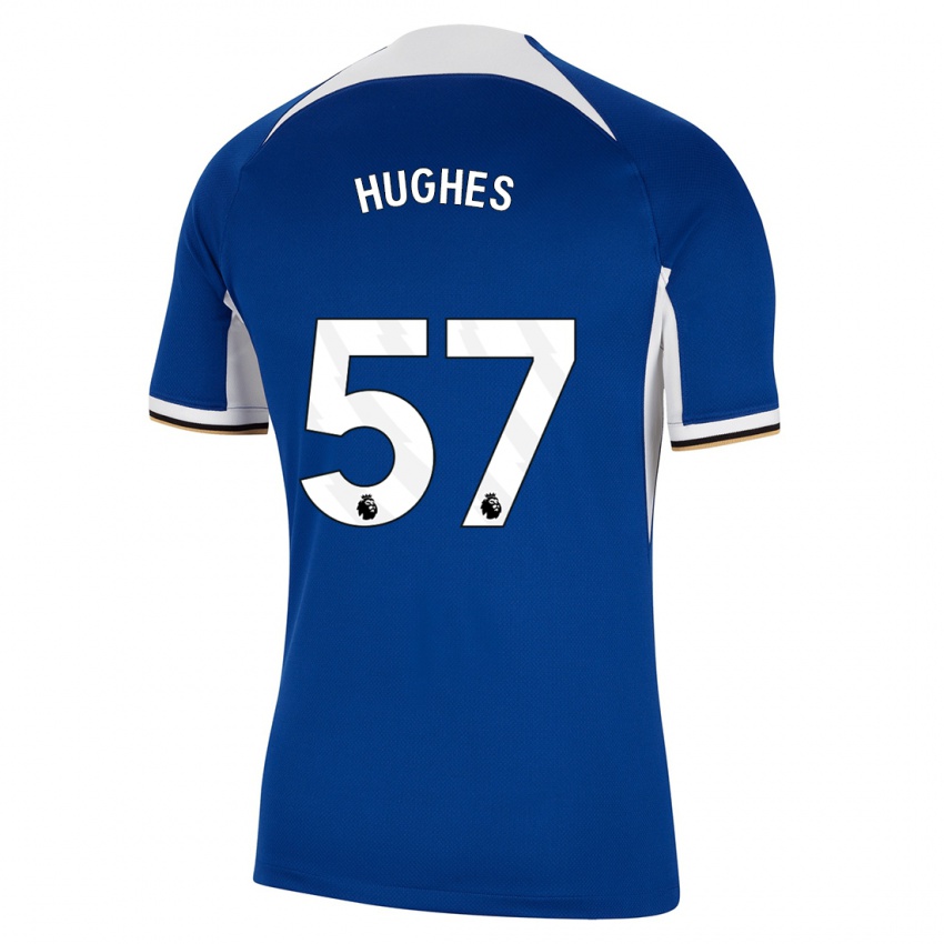 Niño Camiseta Brodi Hughes #57 Azul 1ª Equipación 2023/24 La Camisa Perú