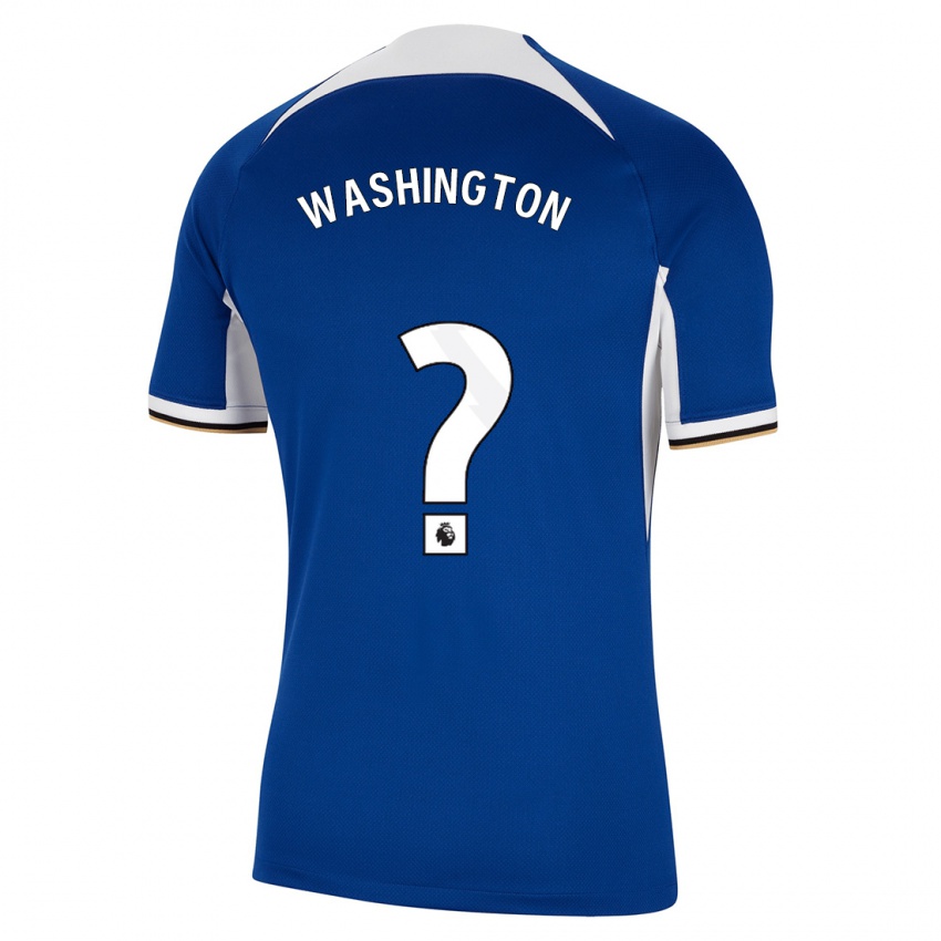 Niño Camiseta Marcell Washington #0 Azul 1ª Equipación 2023/24 La Camisa Perú