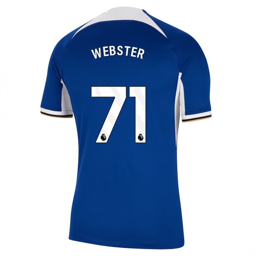 Niño Camiseta Charlie Webster #71 Azul 1ª Equipación 2023/24 La Camisa Perú