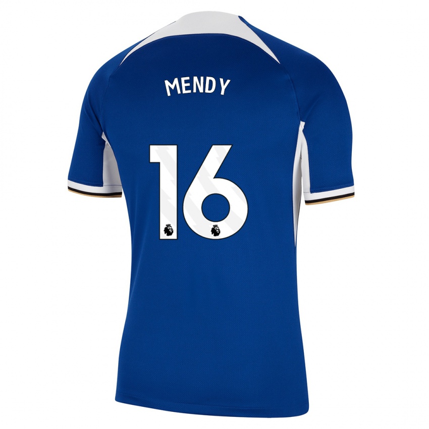 Niño Camiseta Edouard Mendy #16 Azul 1ª Equipación 2023/24 La Camisa Perú