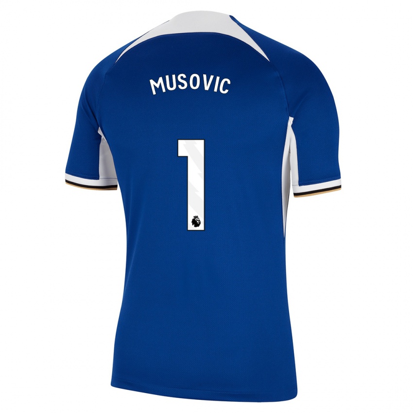 Niño Camiseta Zecira Musovic #1 Azul 1ª Equipación 2023/24 La Camisa Perú