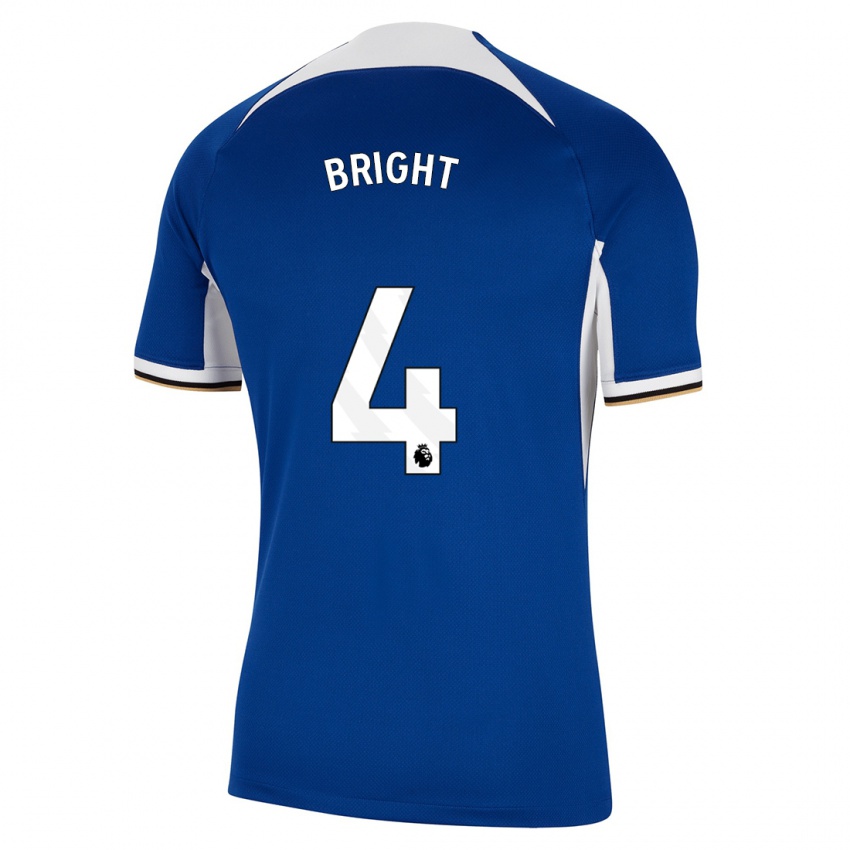 Niño Camiseta Millie Bright #4 Azul 1ª Equipación 2023/24 La Camisa Perú