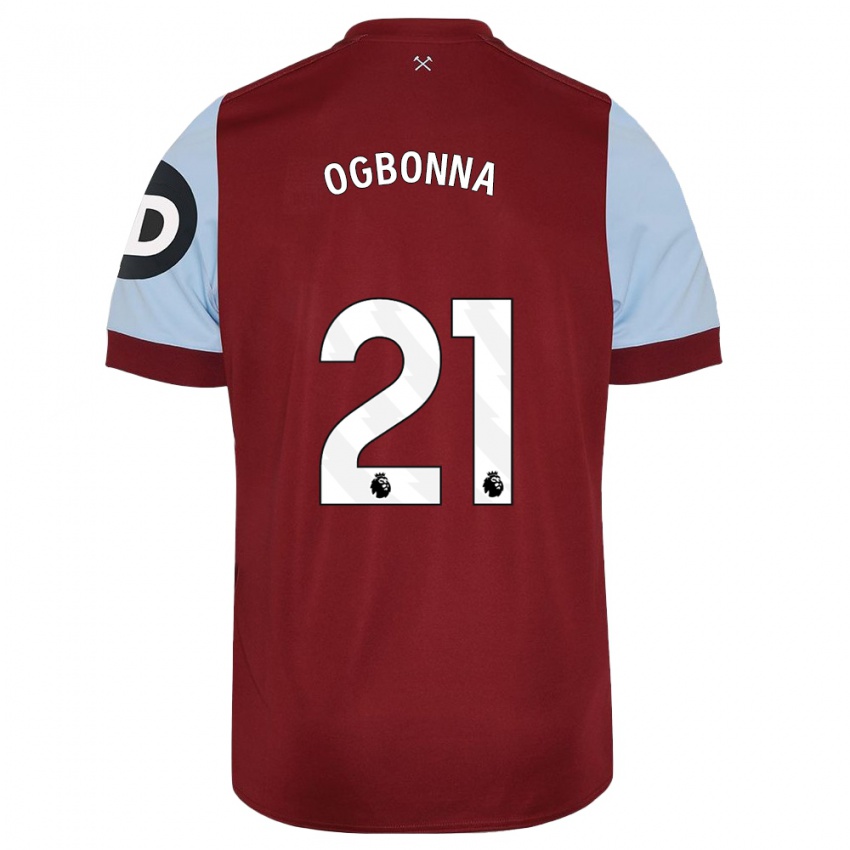 Niño Camiseta Angelo Ogbonna #21 Granate 1ª Equipación 2023/24 La Camisa Perú