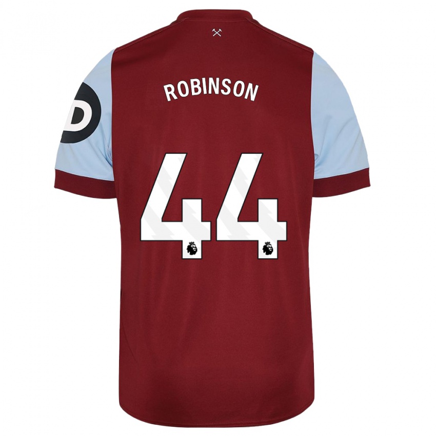 Niño Camiseta Junior Robinson #44 Granate 1ª Equipación 2023/24 La Camisa Perú