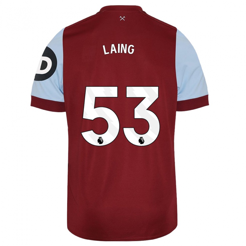 Niño Camiseta Levi Laing #53 Granate 1ª Equipación 2023/24 La Camisa Perú