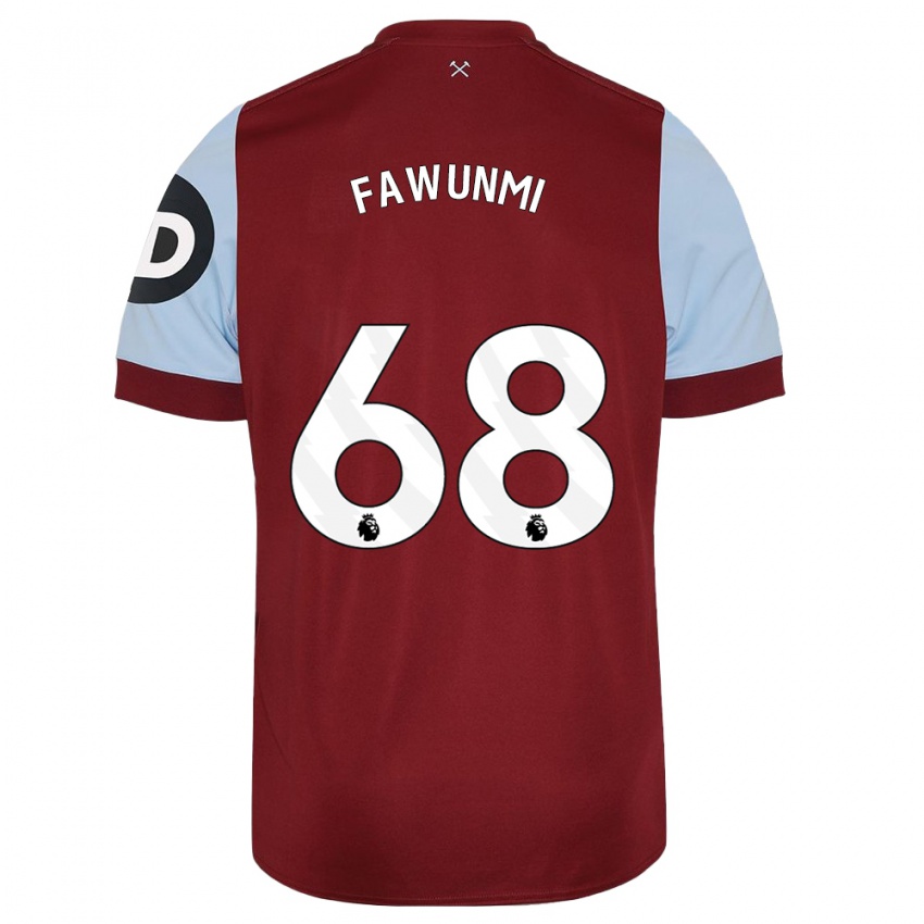 Niño Camiseta Favour Fawunmi #68 Granate 1ª Equipación 2023/24 La Camisa Perú