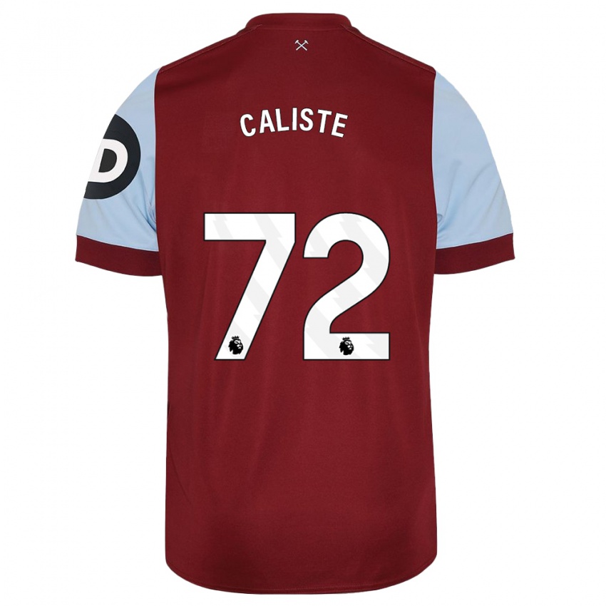 Niño Camiseta Gabriel Caliste #72 Granate 1ª Equipación 2023/24 La Camisa Perú