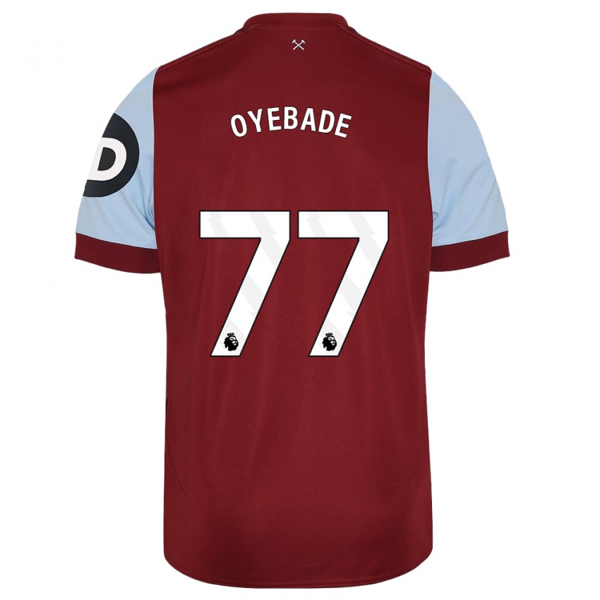 Niño Camiseta Rayan Oyebade #77 Granate 1ª Equipación 2023/24 La Camisa Perú