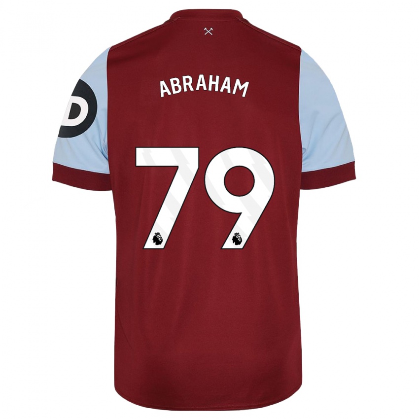 Niño Camiseta Dondre Abraham #79 Granate 1ª Equipación 2023/24 La Camisa Perú