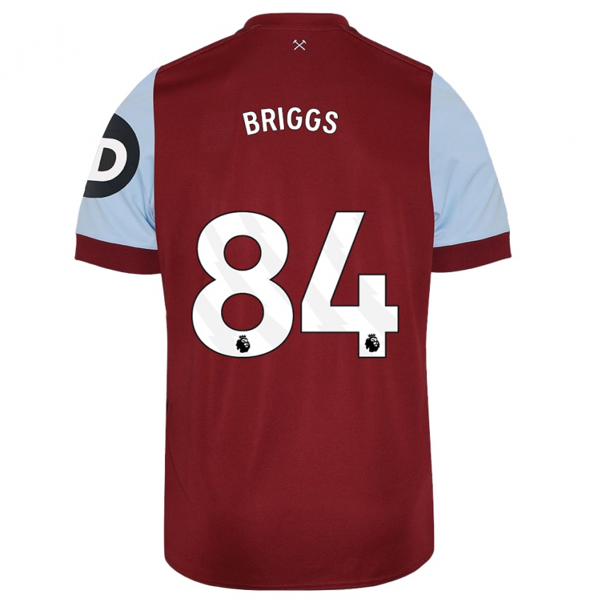 Niño Camiseta Josh Briggs #84 Granate 1ª Equipación 2023/24 La Camisa Perú