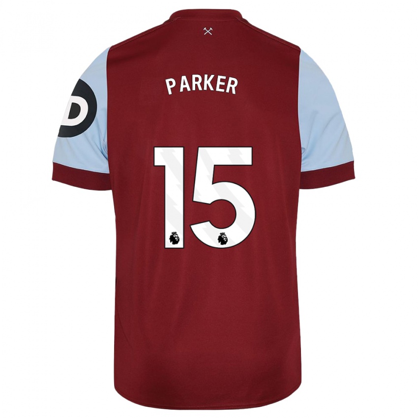 Niño Camiseta Lucy Parker #15 Granate 1ª Equipación 2023/24 La Camisa Perú