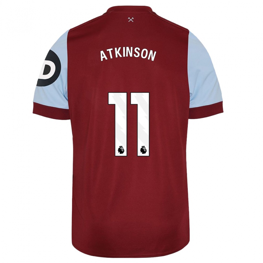 Niño Camiseta Izzy Atkinson #11 Granate 1ª Equipación 2023/24 La Camisa Perú