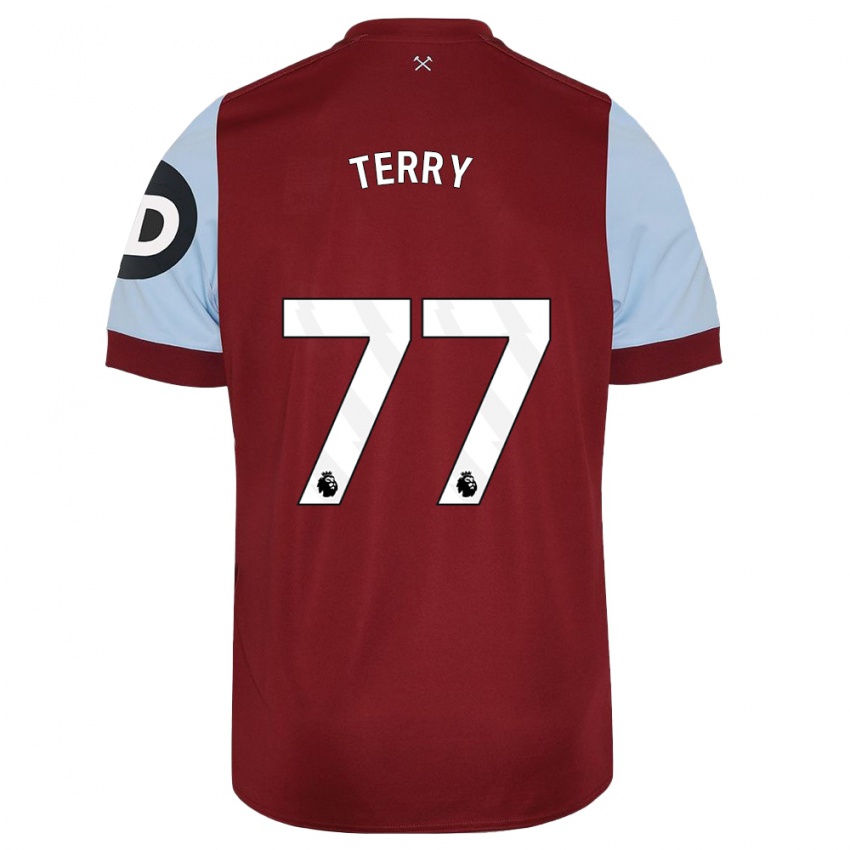 Niño Camiseta Mason Terry #77 Granate 1ª Equipación 2023/24 La Camisa Perú