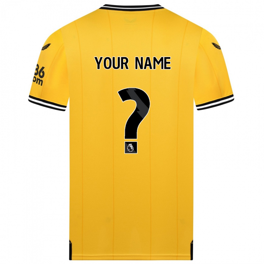 Niño Camiseta Su Nombre #0 Amarillo 1ª Equipación 2023/24 La Camisa Perú