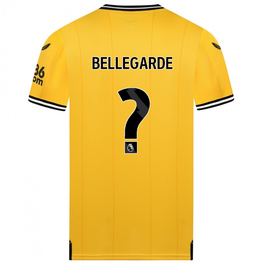 Niño Camiseta Jean-Ricner Bellegarde #0 Amarillo 1ª Equipación 2023/24 La Camisa Perú