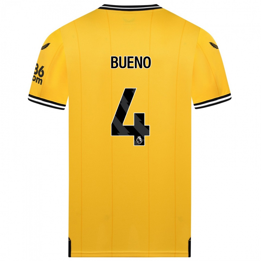 Niño Camiseta Santiago Bueno #4 Amarillo 1ª Equipación 2023/24 La Camisa Perú