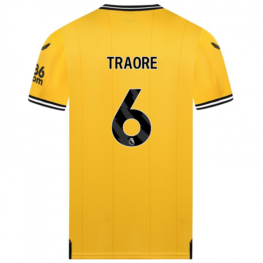 Niño Camiseta Boubacar Traoré #6 Amarillo 1ª Equipación 2023/24 La Camisa Perú