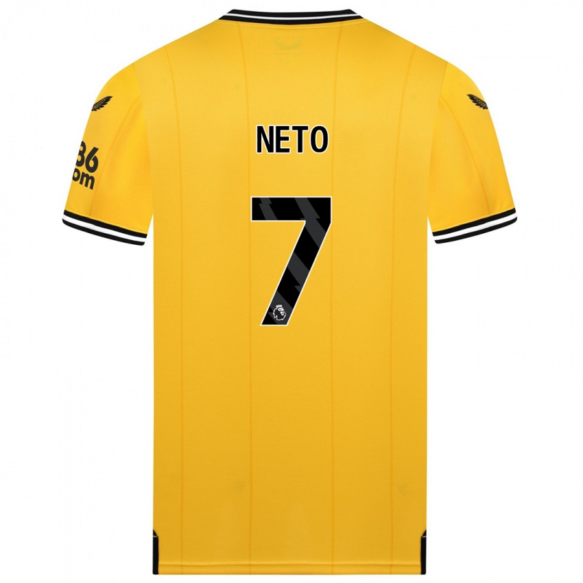 Niño Camiseta Pedro Neto #7 Amarillo 1ª Equipación 2023/24 La Camisa Perú