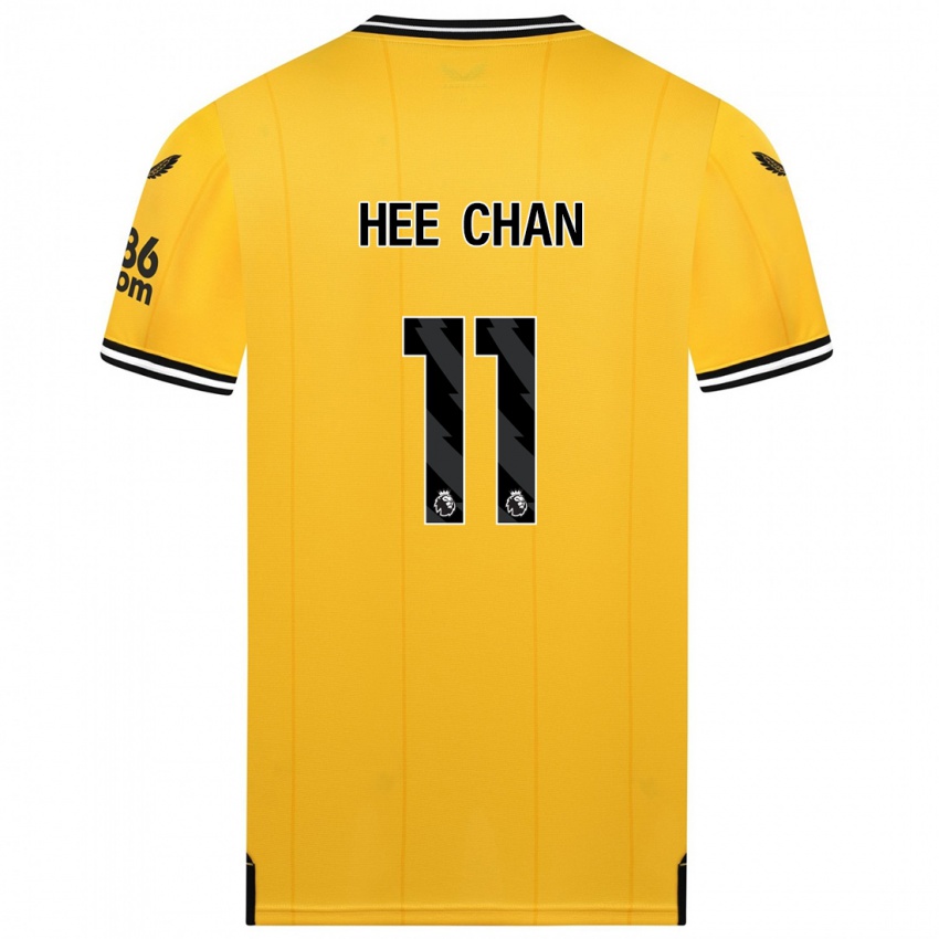 Niño Camiseta Hee-Chan Hwang #11 Amarillo 1ª Equipación 2023/24 La Camisa Perú