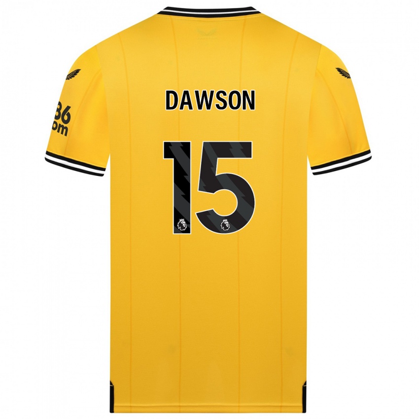 Niño Camiseta Craig Dawson #15 Amarillo 1ª Equipación 2023/24 La Camisa Perú