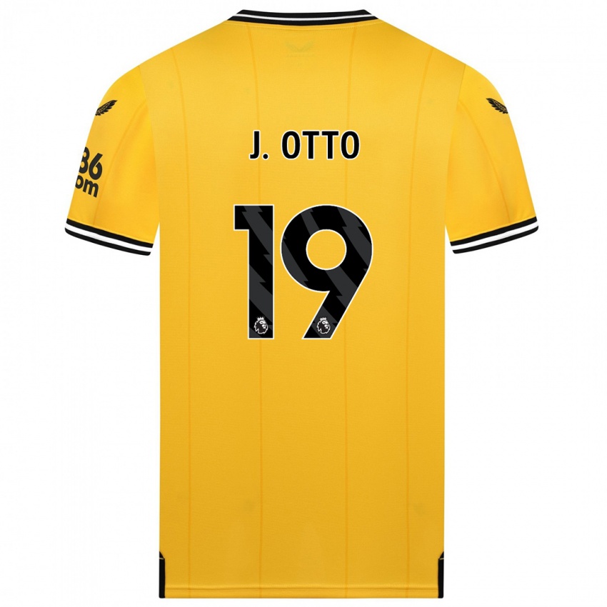 Niño Camiseta Jonny Otto #19 Amarillo 1ª Equipación 2023/24 La Camisa Perú